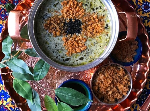طرز تهیه آش دوغ مرحله به مرحله آش دوغ