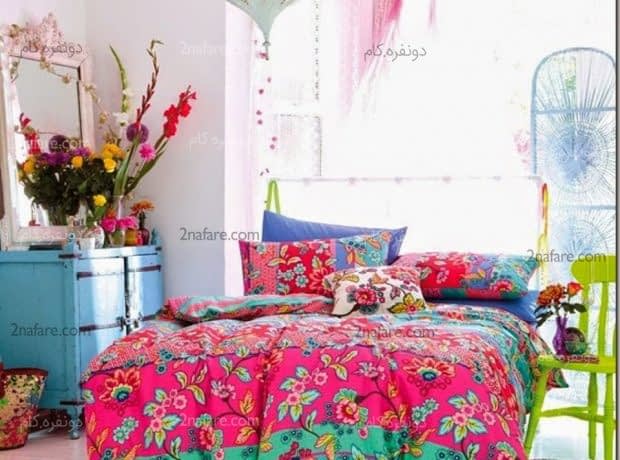 دکوراسیون کولی وار برای اتاق خواب اتاق خوابی متفاوت و زیبا به سبک کولی وار
