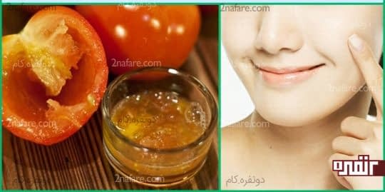 عسل و گوجه