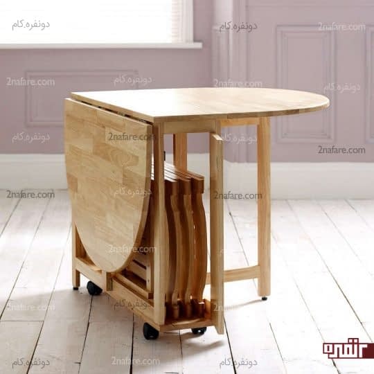 میز و صندلی های تاشو و مدرن صبحانه خوری