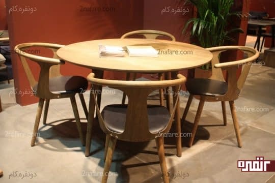 میز و صندلی های چوبی برای اتاق غذاخوری