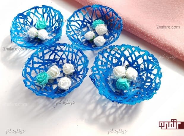 آموزش ساخت ظرف هفت سین با چسب حرارتی