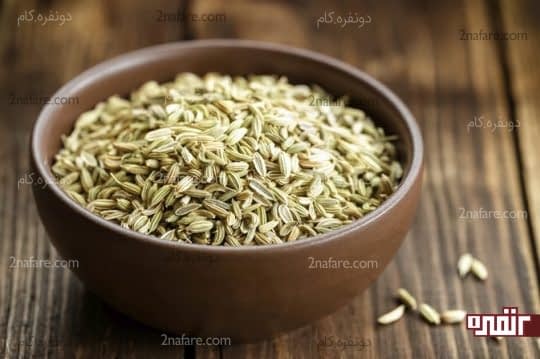 رازیانه باعث کم شدن نفخ میشه