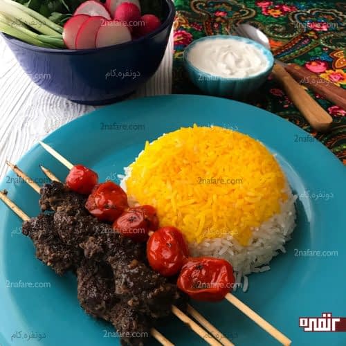 کباب ترش داخل ماهیتابه