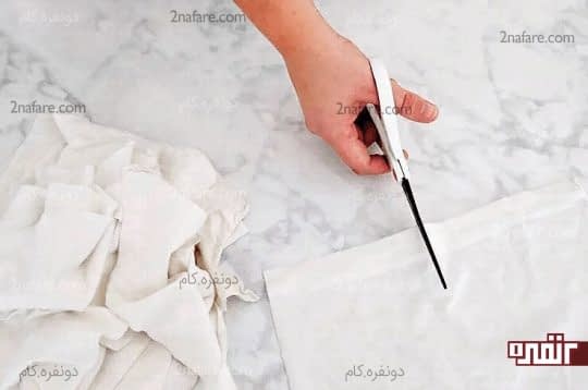 آماده کردن تکه های پارچه