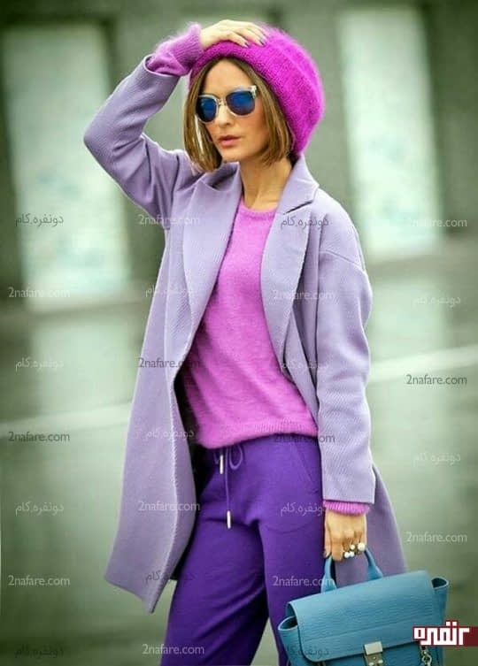 بنفش و سرخابی