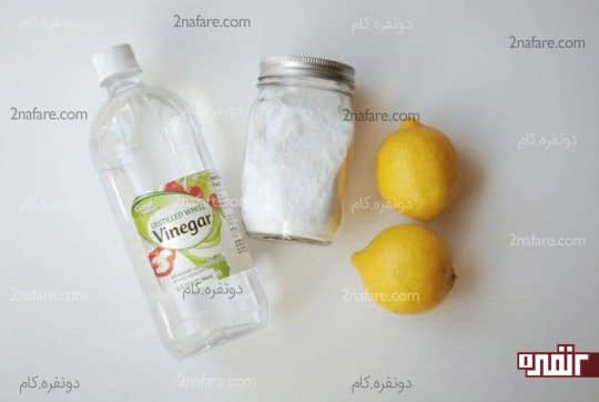 تمیز کردن درزها با آب لیمو