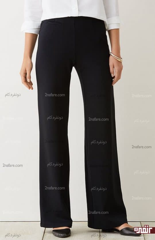 شلوار گشاد برای اندام سیبی