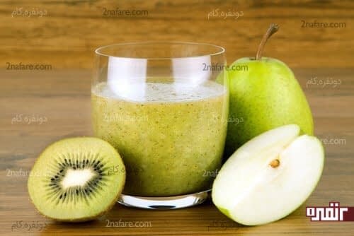گلابی و کیوی ضد یبوست