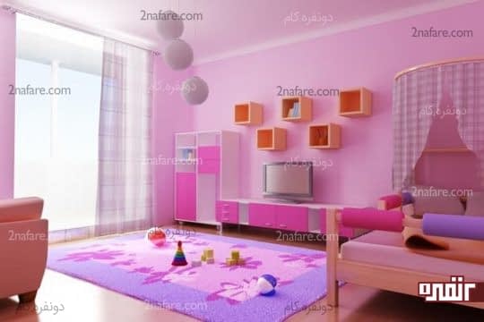 صورتی رنگی جذاب و دخترانه برای اتاق خواب
