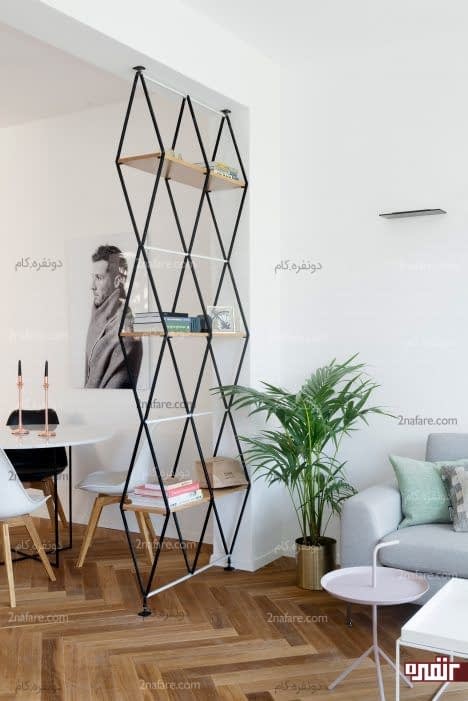 قفسه بندی هندسی برای نگهداری از کتاب ها