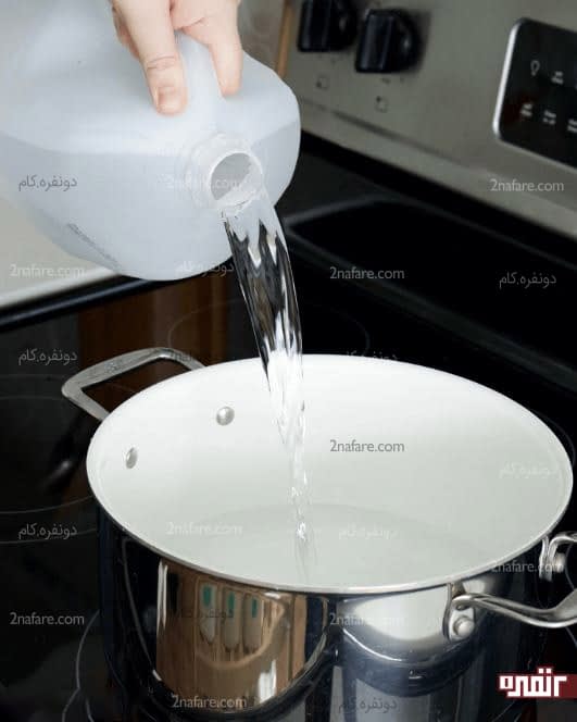 گرم کردن آب مقطر