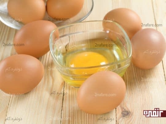 ماسک زرده تخم مرغ