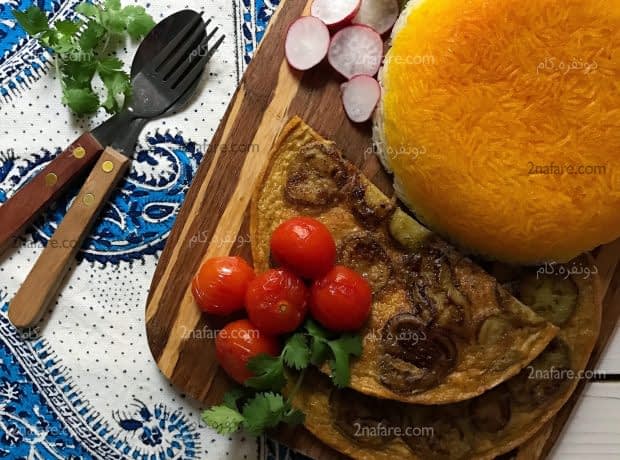 طرز تهیه ورقه بادمجان مرحله به مرحله ورقه بادمجان