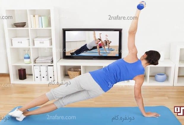 ورزش در خانه با چند حرکت ساده برای تازه کار ها تناسب اندام با ورزش در منزل