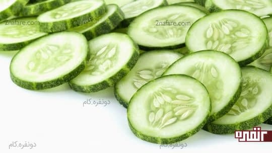 خیار برای درمان آفتاب سوختگی
