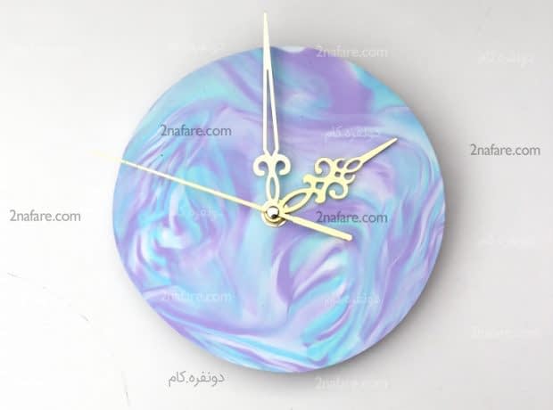 آموزش ساخت ساعت دیواری با خمیر فیمو ساعت دیواری با خمیر فیمو