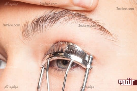 استفاده از فرکننده مژه ها