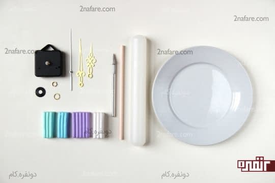 وسایل مورد نیاز برای ساخت ساعت دیواری