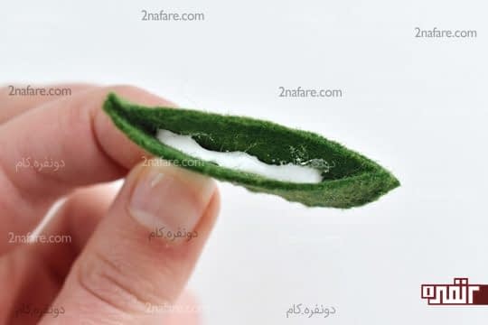 چسب زدن پارچه نمدی