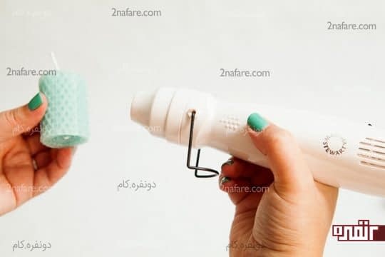 گرم کردن موم شمع