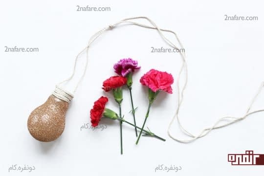 گلدان لامپی ساده و جذاب
