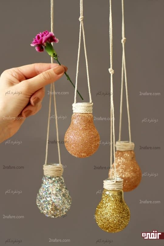 گلدون لامپی آویز