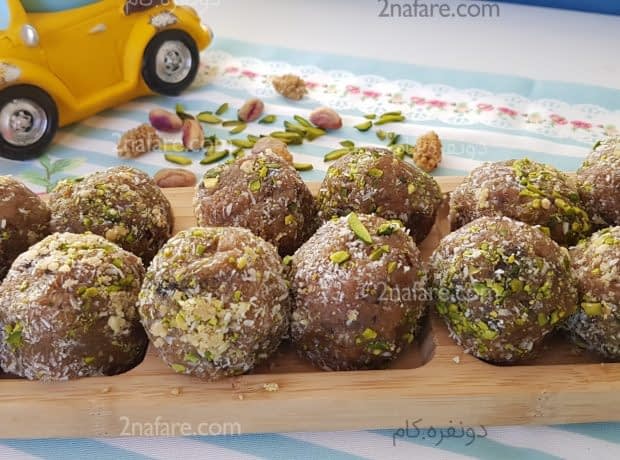 طرز تهیه ترافل خرمایی ترافل خرمایی