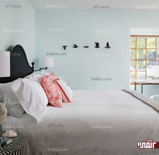 آبی آسمانی و کمرنگ برای اتاق خواب