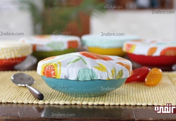 آموزش دوخت درپوش پارچه ای برای ظروف آشپزخونه