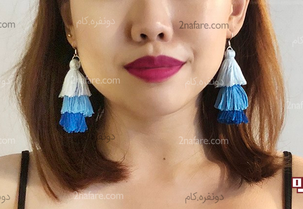 آموزش ساخت گوشواره منگوله ای مرحله به مرحله آموزش ساخت مرحله به مرحله گوشواره منگوله دار