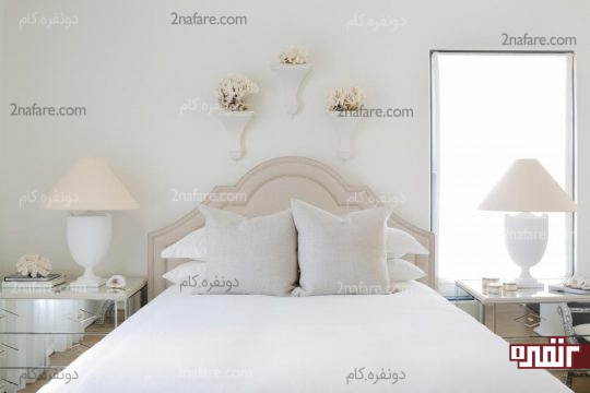 اتاقی آرام و دوست داشتنی به رنگ سفید