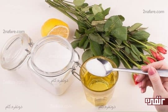 ترکیب شکر و آب لیمو برای طراوت گل