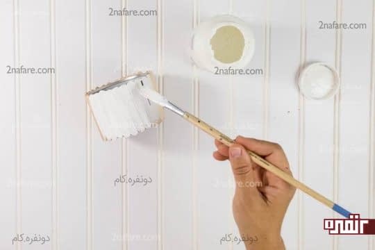رنگ آمیزی چوب بستنیها
