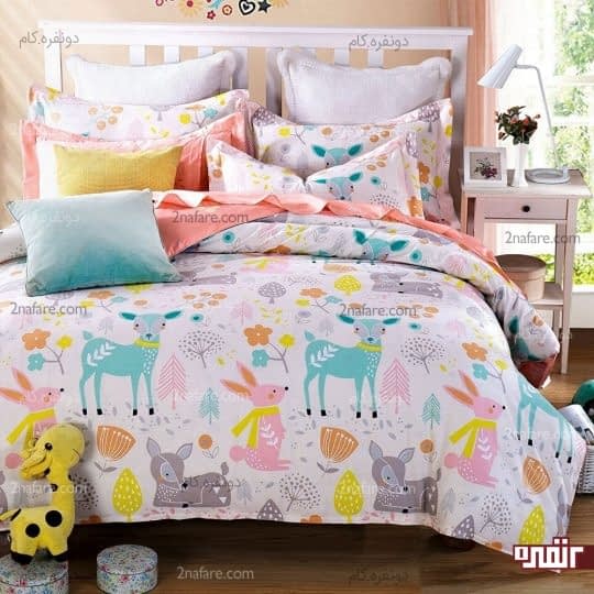 روتختی با طرحی فانتزی و رنگارنگ برای اتاق خواب دخترانه