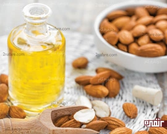روغن بادام تغذیه کننده و درخشان کننده مو
