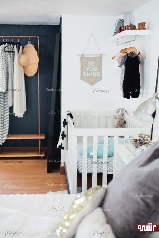 طراحی کنجی از اتاق خواب والدین به فضای خواب نوزاد