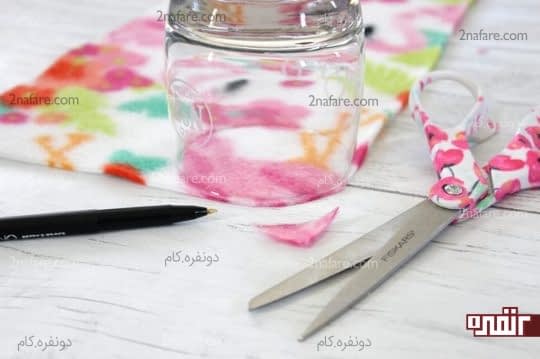 گرد کردن لبه ها به کمک لیوان