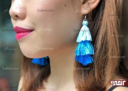 گوشواره آویز منگوله ای