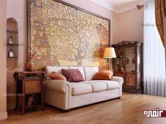 تابلوهای هنری بزرگ در دکوراسیون داخلی
