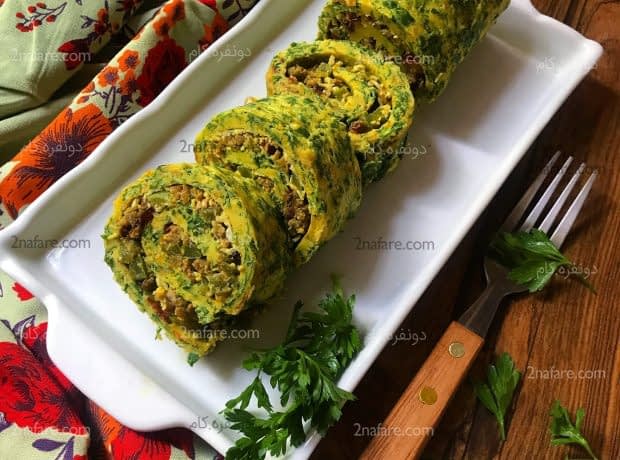 طرز تهیه فینگر فود رولت جعفری مرحله به مرحله رولت جعفری