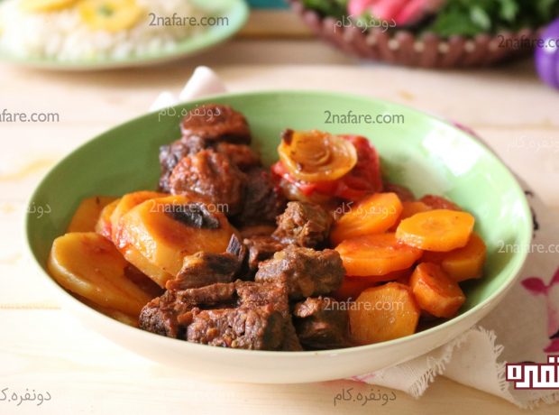 طرز تهیه تاس کباب مرحله به مرحله تاس کباب