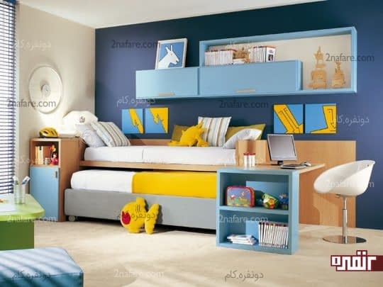 تخت خواب چند کاره در اتاق کودک