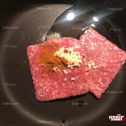 تفت دادن گوشت