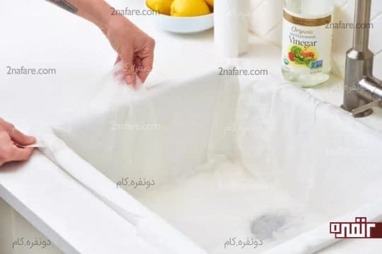 تمیز کردن لکه ها با سرکه