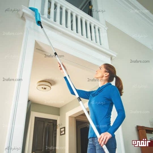 درها و پنجره ها را گردگیری کنید