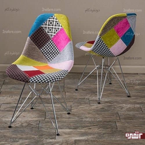 طرحهای رنگی و هندسی متنوع برای روکش صندلی