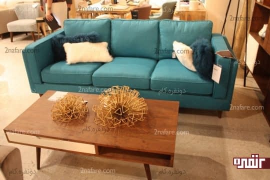 مبل لاوسن با پشتی به شکل کوسن
