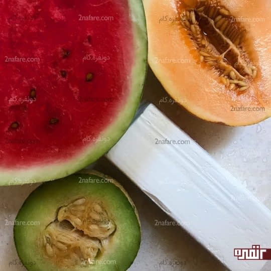 مواد لازم برای تهیه دسر بستنی و طالبی مخصوص پذیرایی