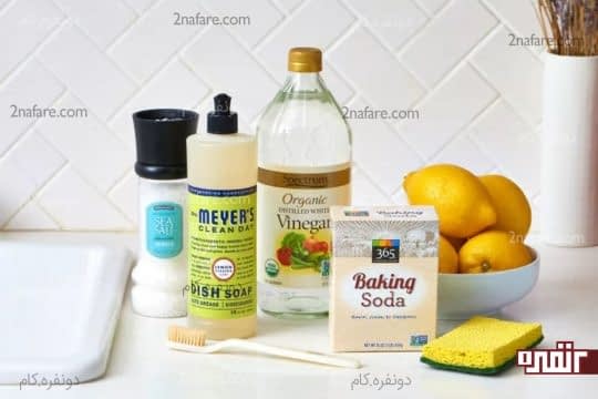 مواد مورد نیاز برای تمیز کردن سینک گرانیتی سفید
